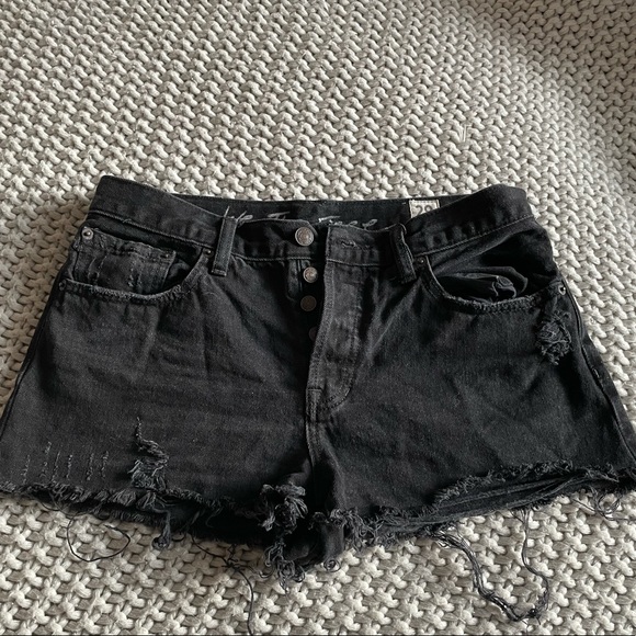 Free People Loving Good Vibrations Cutoffs - Picture 5 of 5